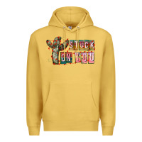 Antique Gold Stuck on You Premium Hoodie - CowhideDigitalArt
