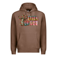 Chestnut Stuck on You Premium Hoodie - CowhideDigitalArt