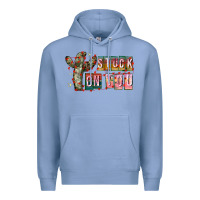 Colony Blue Stuck on You Premium Hoodie - CowhideDigitalArt