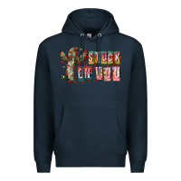 Navy Stuck on You Premium Hoodie - CowhideDigitalArt