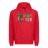 Red Stuck on You Premium Hoodie - CowhideDigitalArt