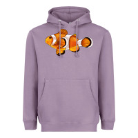 Lavender clown fish side Heavyweight Hoodie - BarkalooDesign