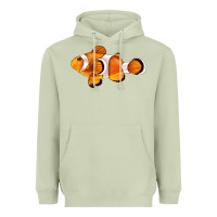 Matcha clown fish side Heavyweight Hoodie - BarkalooDesign