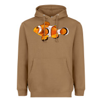 Toasted Coconut clown fish side Heavyweight Hoodie - BarkalooDesign
