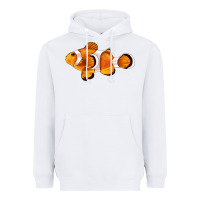 White clown fish side Heavyweight Hoodie - BarkalooDesign