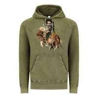 Vintage Olive Midilli little Cowboy kid rodeo Vintage Hoodie - HowdyJamesFarm