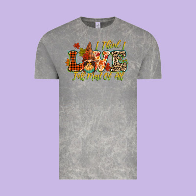 I Think I Love Fall Most Of All Vintage Tee Designed By Cowgirlartshop