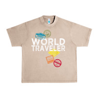French Oak world traveler passport stamp gift shirt for men and women t shirt Urban Heavy Tee - trangStudio