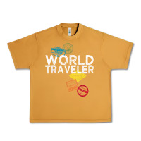 Peanut Butter world traveler passport stamp gift shirt for men and women t shirt Urban Heavy Tee - trangStudio