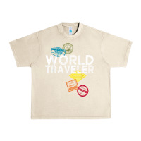 Sandshell world traveler passport stamp gift shirt for men and women t shirt Urban Heavy Tee - trangStudio