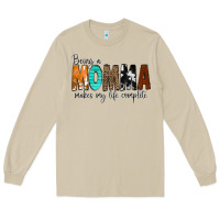 Mushroom Being a Momma Makes My Life Complete Long Sleeve Tee - CowCowDesign