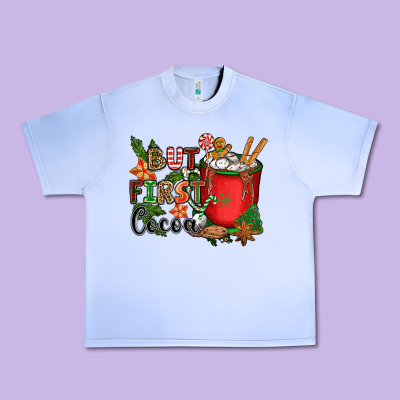 But First Cocoa Urban Heavy Tee Designed By Cowgirlartshop