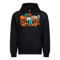 Black nurse with fall element Urban Hoodie - AdoDesignShop