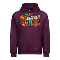 Mauve Wine nurse with fall element Urban Hoodie - AdoDesignShop