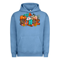 Pigment Pebble Blue nurse with fall element Urban Hoodie - AdoDesignShop