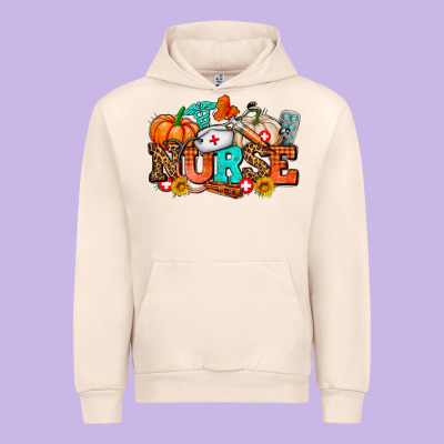 Nurse With Fall Element Urban Hoodie Designed By Adodesignshop