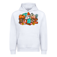 White nurse with fall element Urban Hoodie - AdoDesignShop