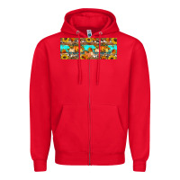 Red Fall Sweet Fall Zipper Hoodie - Artiststas