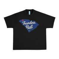 Black travelers rest south carolina sc map Urban Heavy Tee - trangStudio