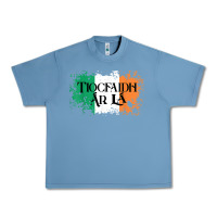 Pebble Blue Tiocfaidh Ar La Vintage Ireland Irish Flag Gifts For Men Urban Heavy Tee - trangStudio