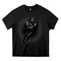 Black Black Cat Yellow EyesCats Tee Shirt Gifts Heavy Core Tee - trangStudio