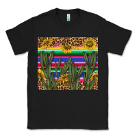 Black western desert with leopard and sunflowers tumbler tbs Classic Tee - TumblerDesignByShophia