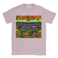 Lilac western desert with leopard and sunflowers tumbler tbs Classic Tee - TumblerDesignByShophia