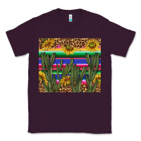 Plum western desert with leopard and sunflowers tumbler tbs Classic Tee - TumblerDesignByShophia