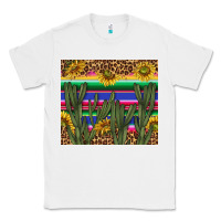 White western desert with leopard and sunflowers tumbler tbs Classic Tee - TumblerDesignByShophia