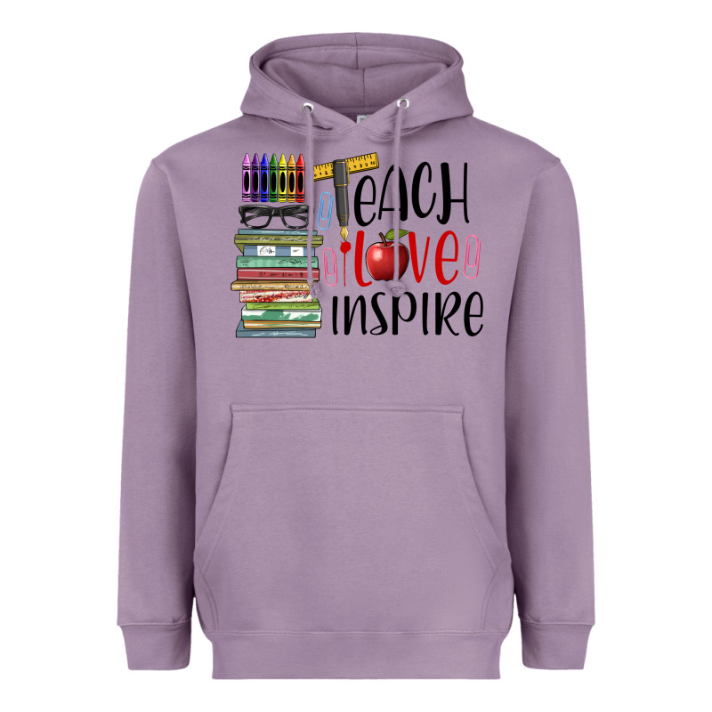 Teach Love Inspire Heavyweight Hoodie by BarkalooDesign | Teevron
