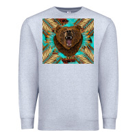 Heather Grey bear native american  tumbler Premium Sweatshirt - BarkalooDesign