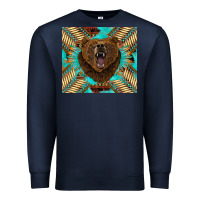 Navy bear native american  tumbler Premium Sweatshirt - BarkalooDesign