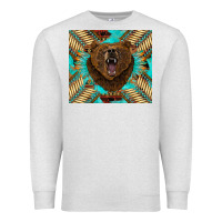 Oatmeal Heather bear native american  tumbler Premium Sweatshirt - BarkalooDesign