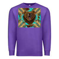 Purple bear native american  tumbler Premium Sweatshirt - BarkalooDesign