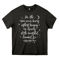 Asphalt edgar allan poe literary gift, annabel lee quote gothic poet t shirt Heavy Core Tee - trangStudio