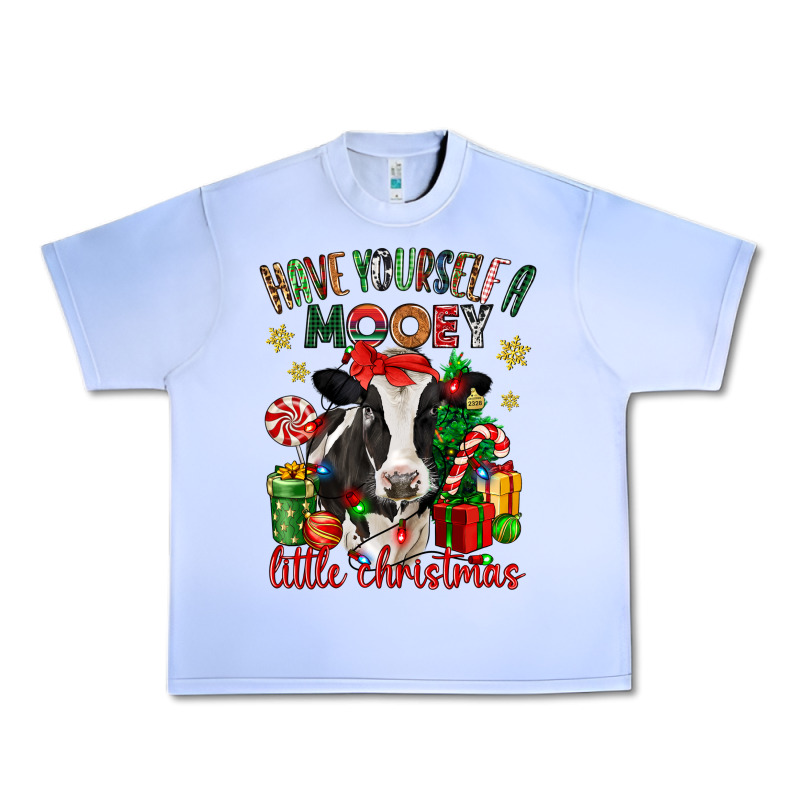Have Yourself A Little Christmas Cow Urban Heavy Tee by CowGirlArtShop | Teevron