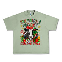 Oil Green have yourself a little christmas cow Urban Heavy Tee - CowGirlArtShop