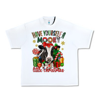 White have yourself a little christmas cow Urban Heavy Tee - CowGirlArtShop