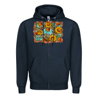Navy Fall Zipper Hoodie - Artiststas