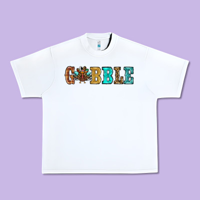 Gobble Thanksgiving Turkey Urban Heavy Tee Designed By Ranaportraitstore