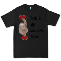 Black just a girl who loves sloths Premium Tee - Bettercallsaul