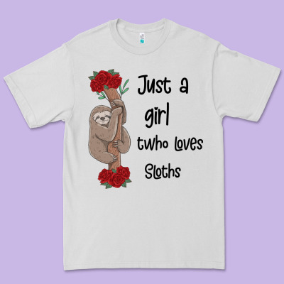 Just A Girl Who Loves Sloths Premium Tee Designed By Bettercallsaul