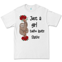 White just a girl who loves sloths Premium Tee - Bettercallsaul