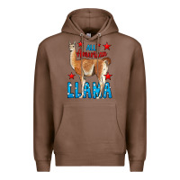 Chestnut All American Lama Premium Hoodie - LillyAllenDesigns