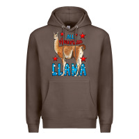 Coffee All American Lama Premium Hoodie - LillyAllenDesigns