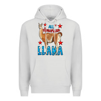 Dove Grey All American Lama Premium Hoodie - LillyAllenDesigns