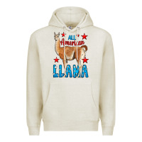 Oatmeal Heather All American Lama Premium Hoodie - LillyAllenDesigns