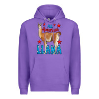 Purple All American Lama Premium Hoodie - LillyAllenDesigns
