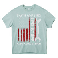 Arona That_s What I Do I Fix Stuff And I Know Things American Flag Heavy Core Tee - trangStudio
