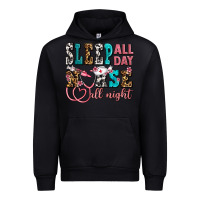 Black sleep all day nurse all night Urban Hoodie - AdoDesignShop